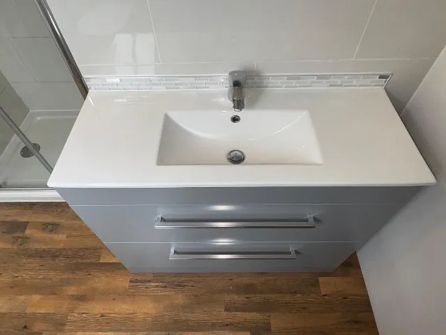 Basin and vanity